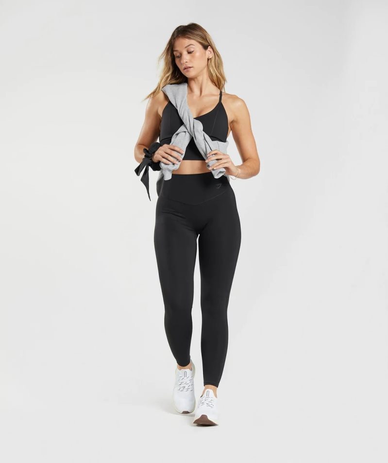 Women's Gymshark Elevate Leggings Black | CA 053861